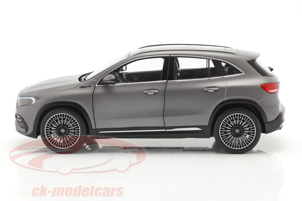 Mercedes Benz EQA (H243) Byggeår 2021 designo bjerggrå magno 1:18 NZG