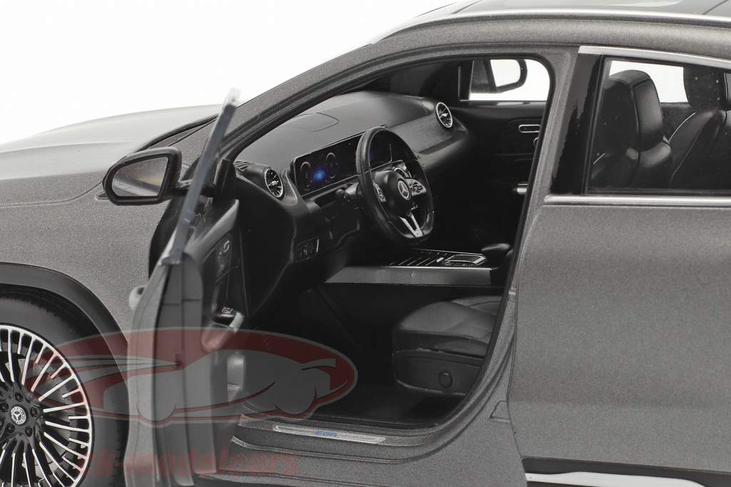 Mercedes Benz EQA (H243) Byggeår 2021 designo bjerggrå magno 1:18 NZG