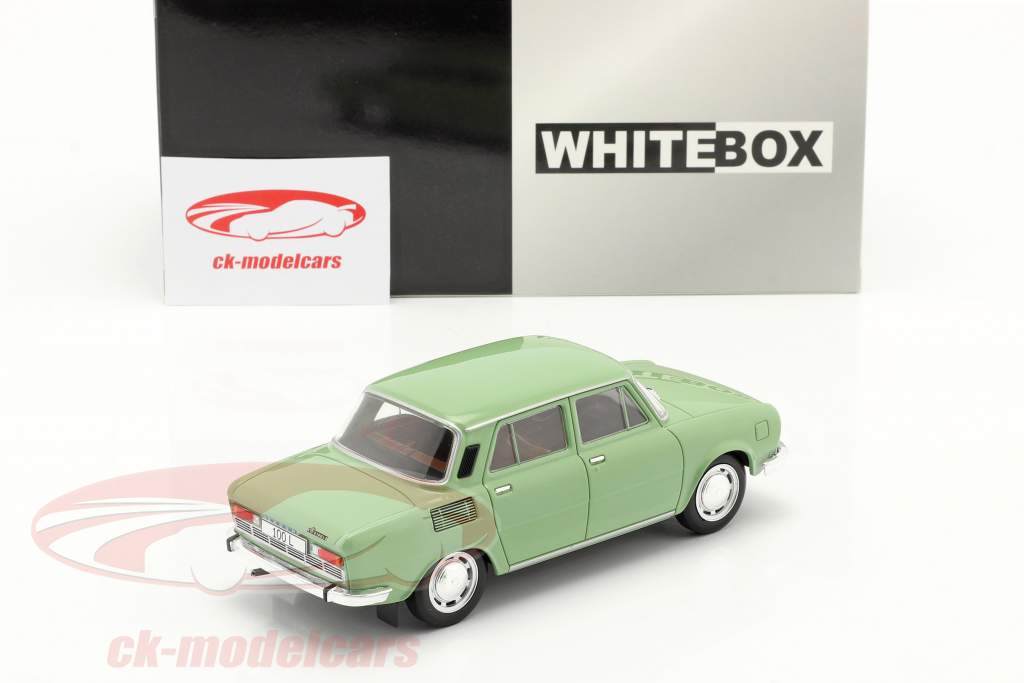 Skoda 100 L Année de construction 1974 vert 1:24 WhiteBox