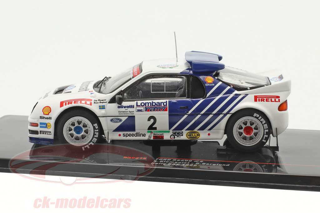 Ford RS200 #2 Lombard RAC Rallye 1986 Blomqvist, Berglund 1:43 Ixo