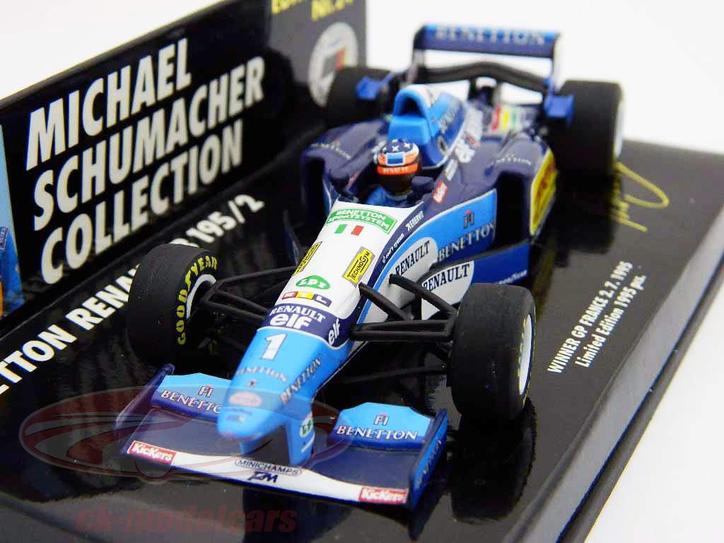 M. Schumacher Benetton Renault B195/2 Winnaar GP Frankrijk Formule 1 1995 1:43 Minichamps