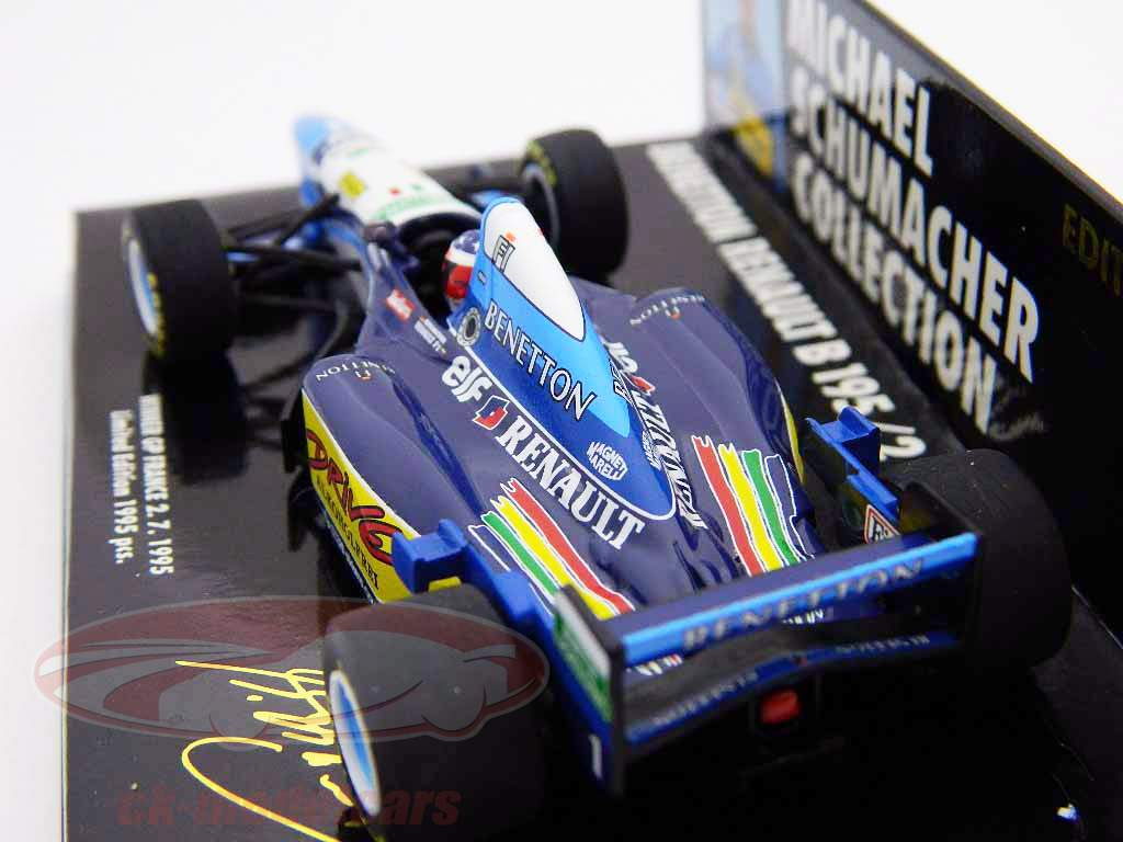 M. Schumacher Benetton Renault B195/2 Winnaar GP Frankrijk Formule 1 1995 1:43 Minichamps