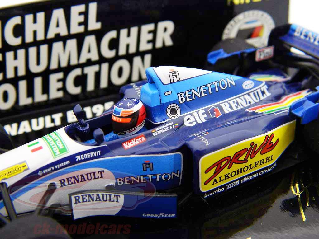 M. Schumacher Benetton Renault B195/2 Winnaar GP Frankrijk Formule 1 1995 1:43 Minichamps