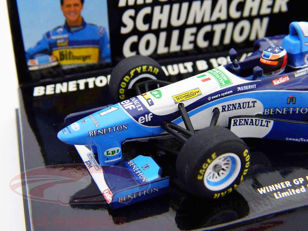 M. Schumacher Benetton Renault B195/2 Winnaar GP Frankrijk Formule 1 1995 1:43 Minichamps