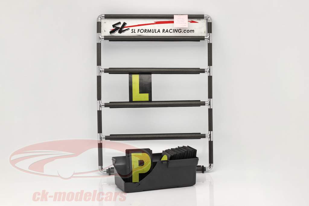 original Tabuleiro de box Com equipamento Aproximadamente. 67 x 83 cm SL Formula Corrida