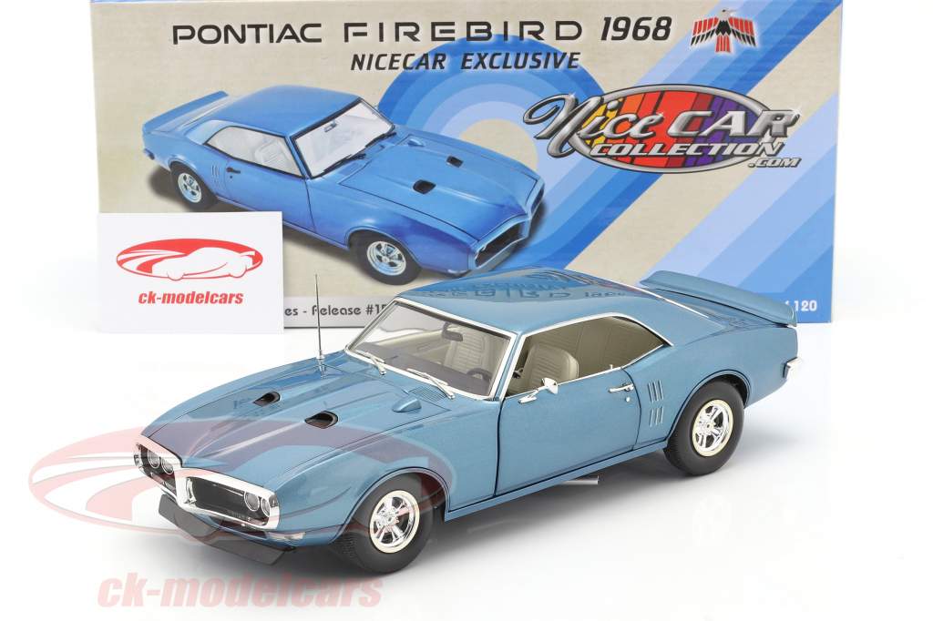 Pontiac Firebird Street Fighter Ano de construção 1968 luzerna azul 1:18 GMP