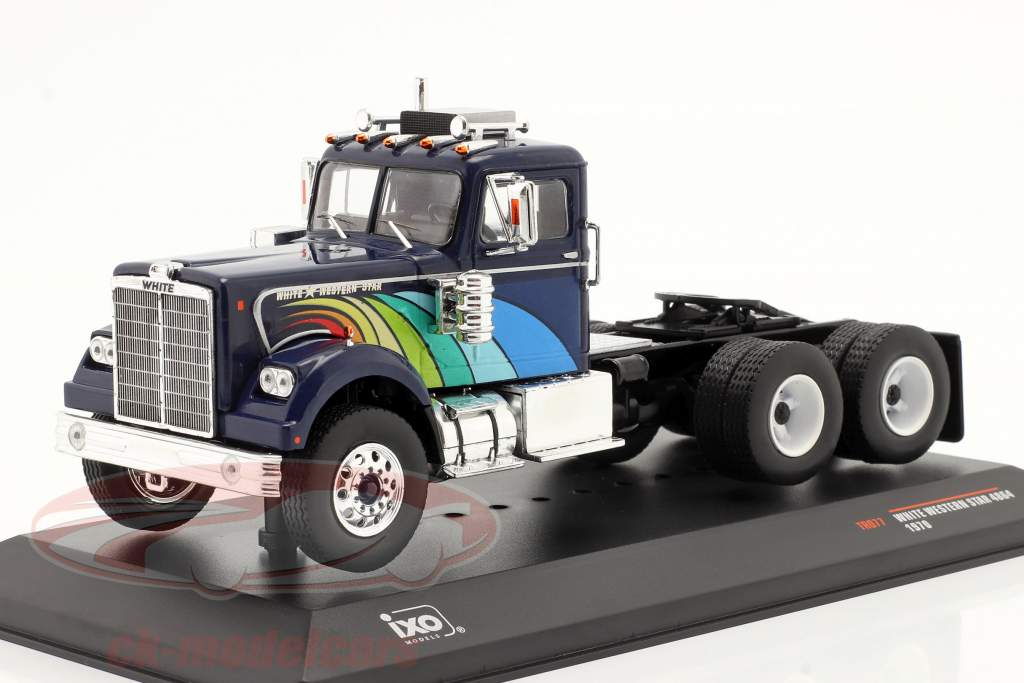 White Western Star 4864 Truck 1970 dark blue 1:43 Ixo