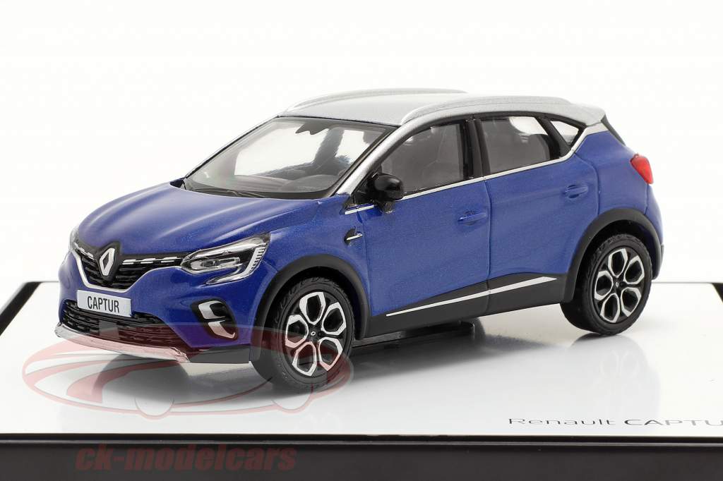 Renault Captur Anno di costruzione 2020 blu / grigio argento 1:43 Norev