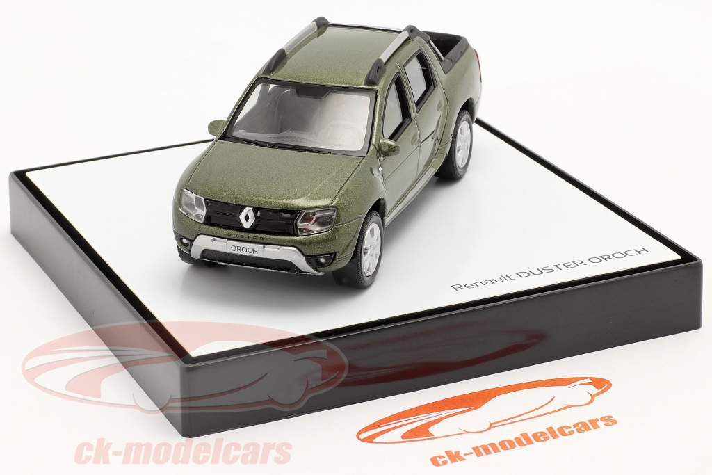 Renault Duster Oroch Pick-Up Byggeår 2015 grøn metallisk 1:43 Norev