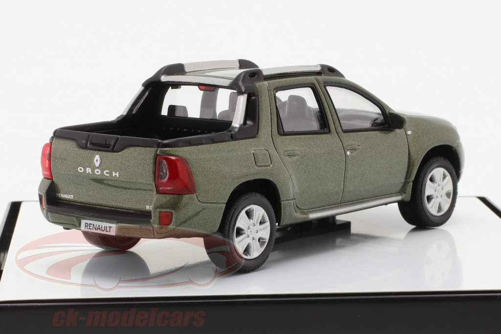 Renault Duster Oroch Pick-Up Byggeår 2015 grøn metallisk 1:43 Norev
