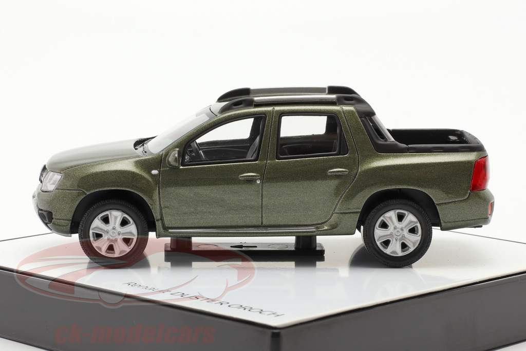Renault Duster Oroch Pick-Up Byggeår 2015 grøn metallisk 1:43 Norev