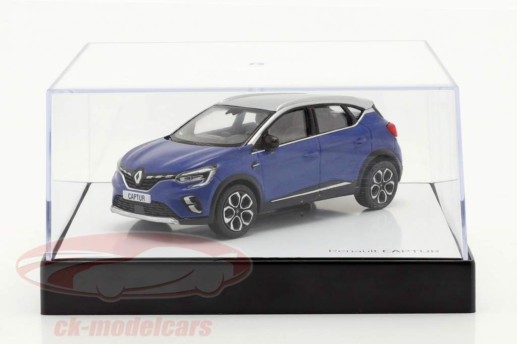 Renault Captur Anno di costruzione 2020 blu / grigio argento 1:43 Norev