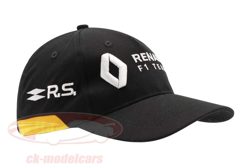 Cap Renault F1 Team sort / gul (Børn)