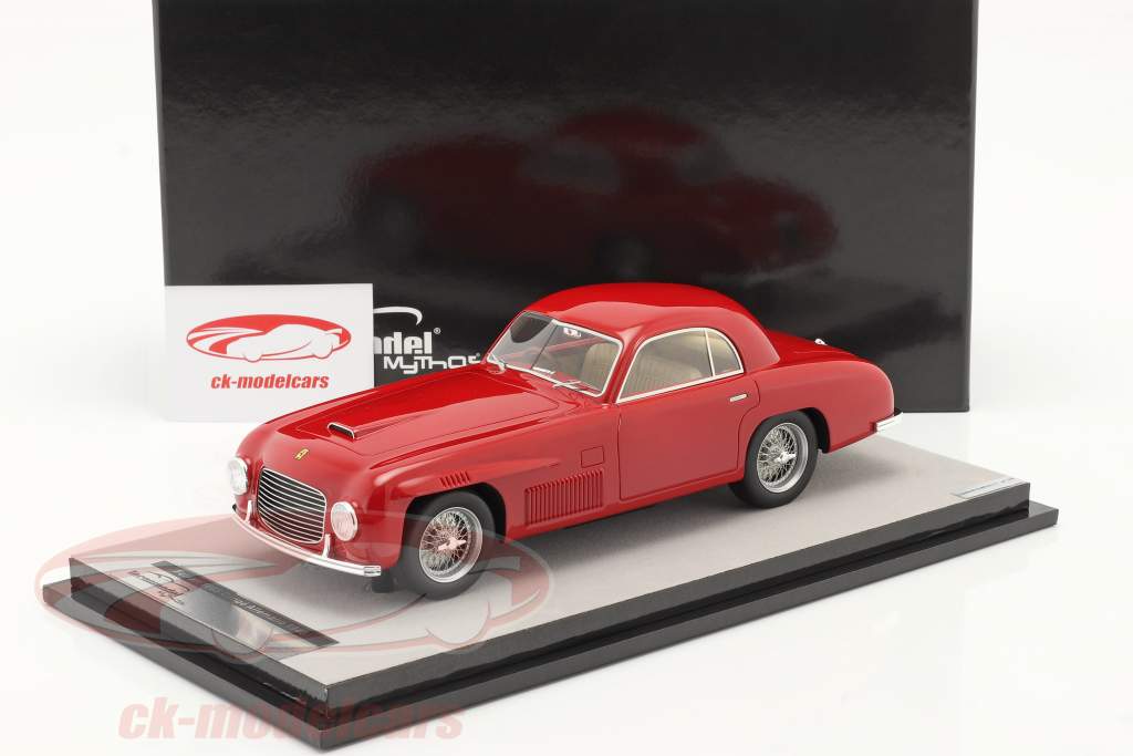 Ferrari 166S Coupe Allemano Versión de calle 1948 rojo 1:18 Tecnomodel