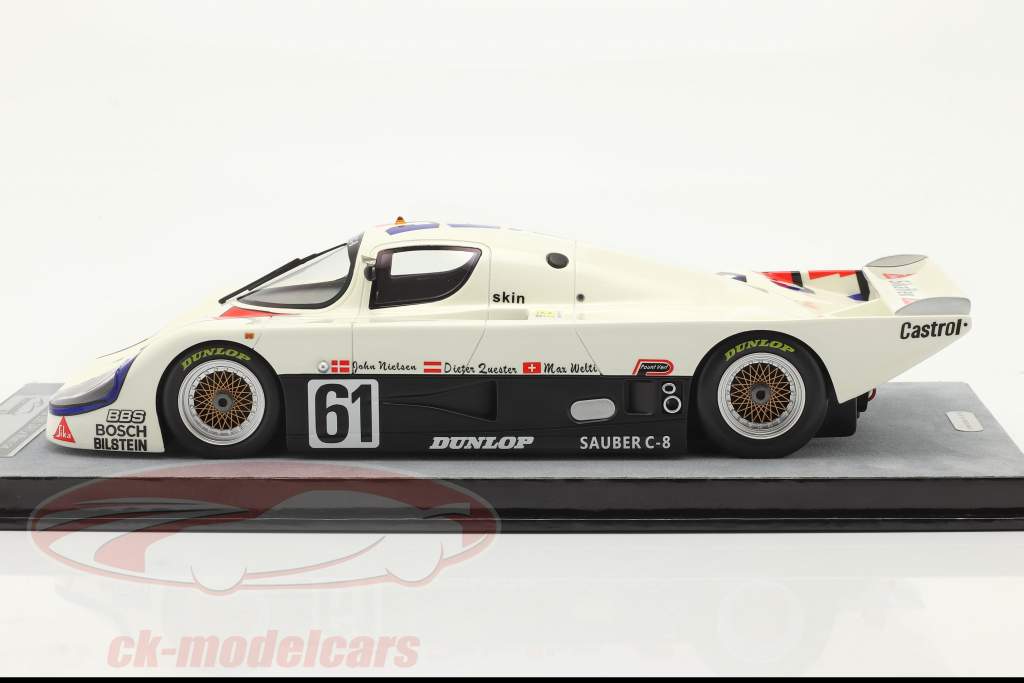 Sauber C8 #61 24h LeMans 1985 Quester, Nielsen, Welti 1:18 Tecnomodel