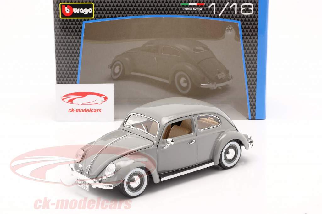Volkswagen VW escarabajo Año de construcción 1955 gris 1:18 Bburago