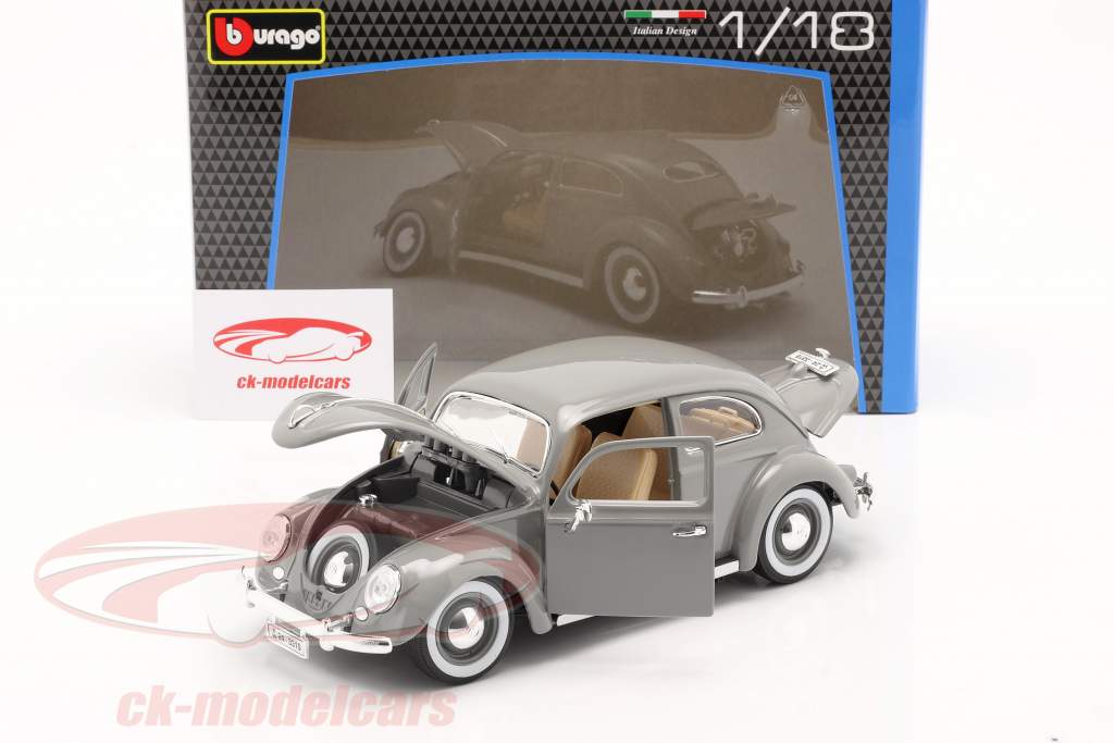 Volkswagen VW escarabajo Año de construcción 1955 gris 1:18 Bburago
