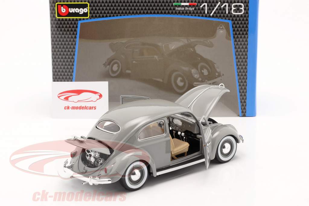 Volkswagen VW escarabajo Año de construcción 1955 gris 1:18 Bburago