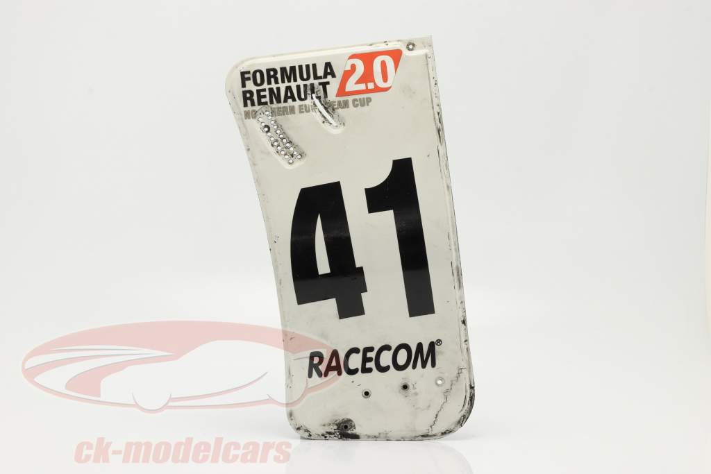 original Bagfløj Endeplade #41 formel Renault 2.0 / ca. 24 x 52 cm