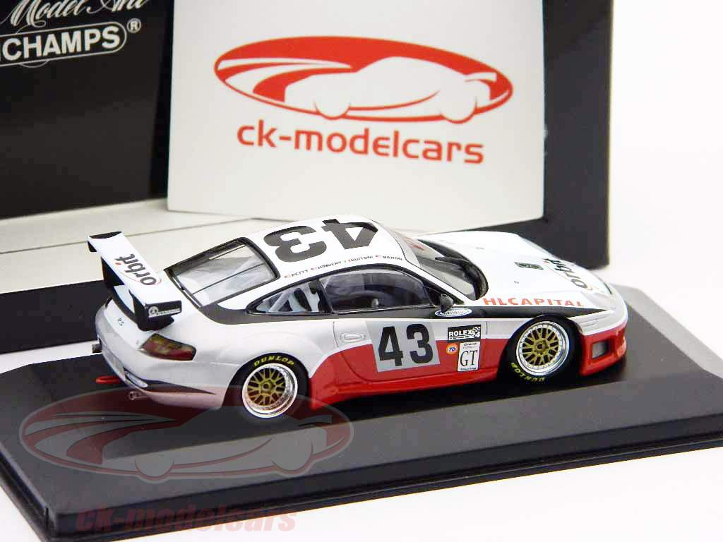 Porsche 911 GT3 RS N° 43 24h Daytona 2001 Baron / Hindery / Buitoni / maître Minichamps 1:43