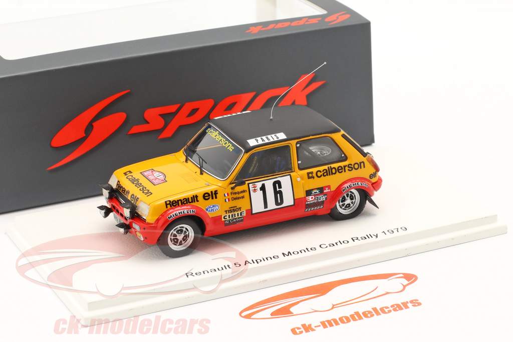 Renault 5 Alpine #16 8º Rallye Monte Carlo 1979 Frequelin, Delaval 1:43 Spark