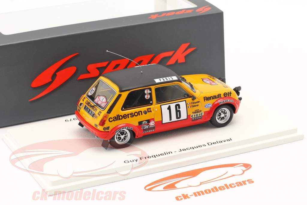 Renault 5 Alpine #16 8th Rallye Monte Carlo 1979 Frequelin, Delaval 1:43 Spark