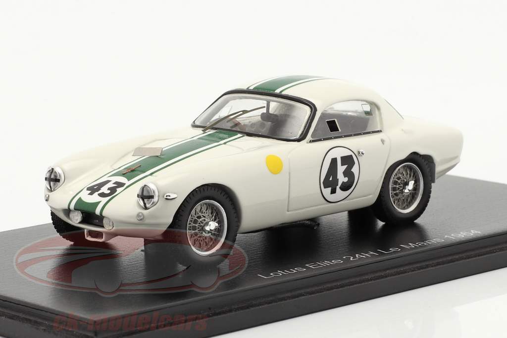 Lotus Elite #43 Winner GT1300 24h LeMans 1964 Hunt, Wagstaff 1:43 Spark