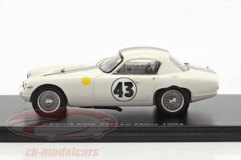 Lotus Elite #43 Winner GT1300 24h LeMans 1964 Hunt, Wagstaff 1:43 Spark