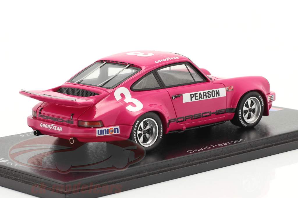 Porsche RS 3.0 #3 Cuarto IROC Daytona 1974 D. Pearson 1:43 Spark