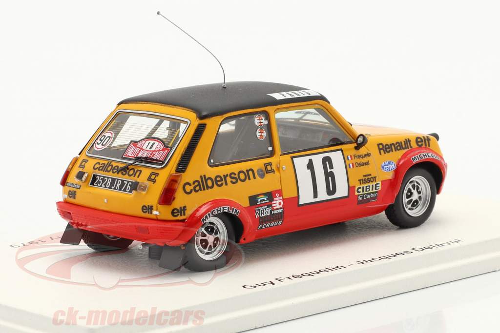 Renault 5 Alpine #16 Octavo Rallye Monte Carlo 1979 Frequelin, Delaval 1:43 Spark