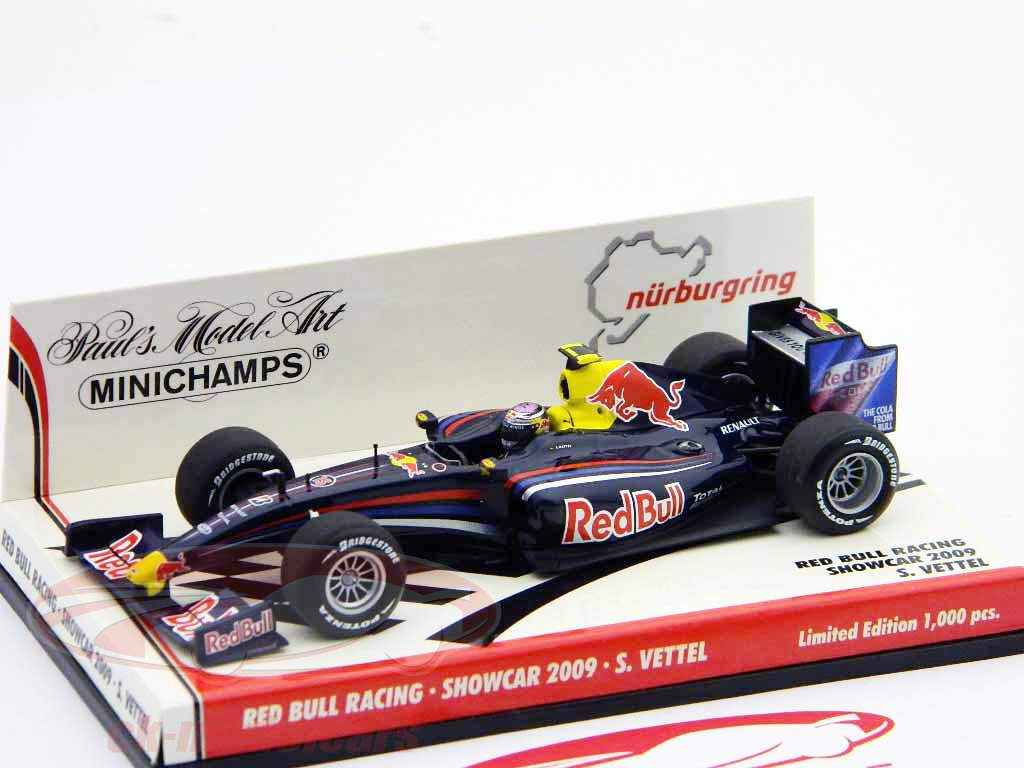 S. Vettel show car in 2009 Nurburgring Red Bull Racing 1:43 Minichamps