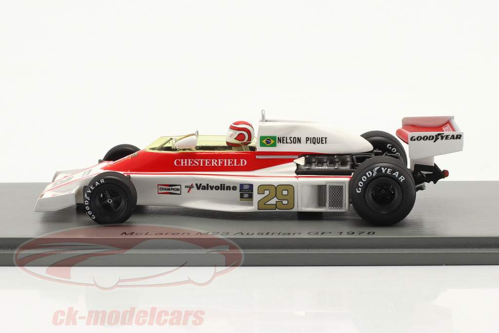 Nelson Piquet McLaren M23 #29 Austria GP fórmula 1 1978 1:43 Spark
