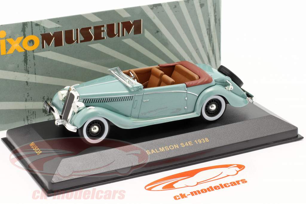 Salmson S4E Год постройки 1938 серо-зеленый 1:43 Ixo