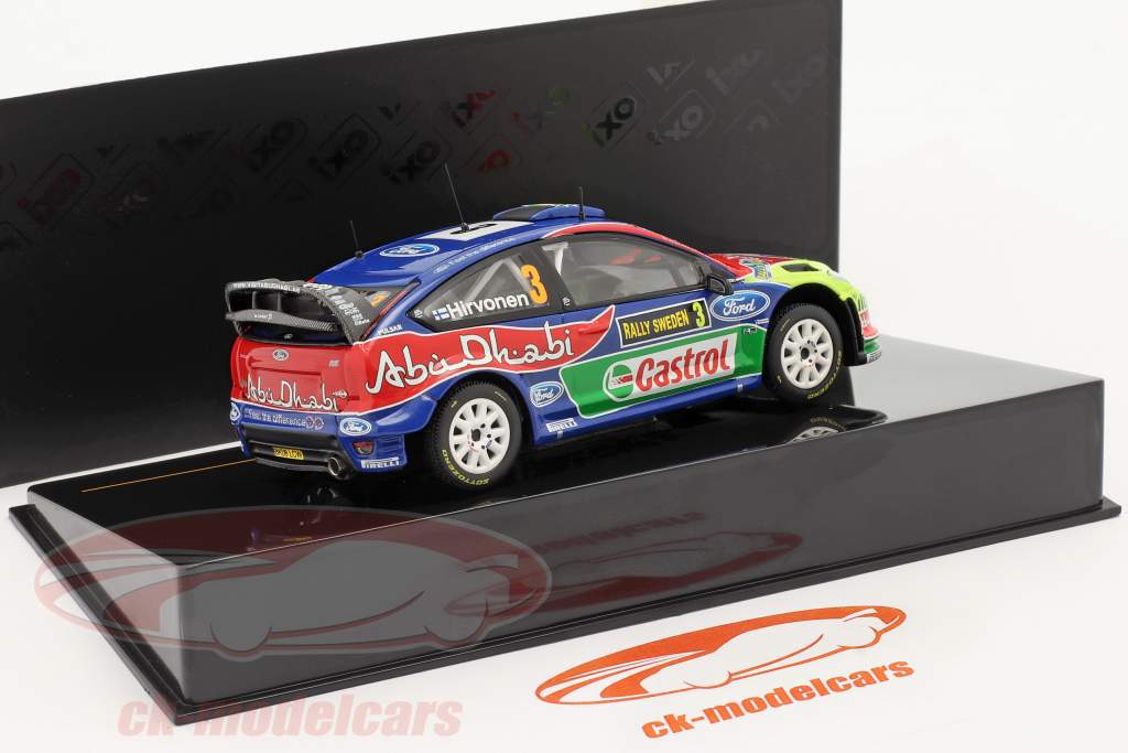 Ford Focus WRC #3 vincitore Rally Svezia 2010 Hirvonen, Lehtinen  1:43 Ixo