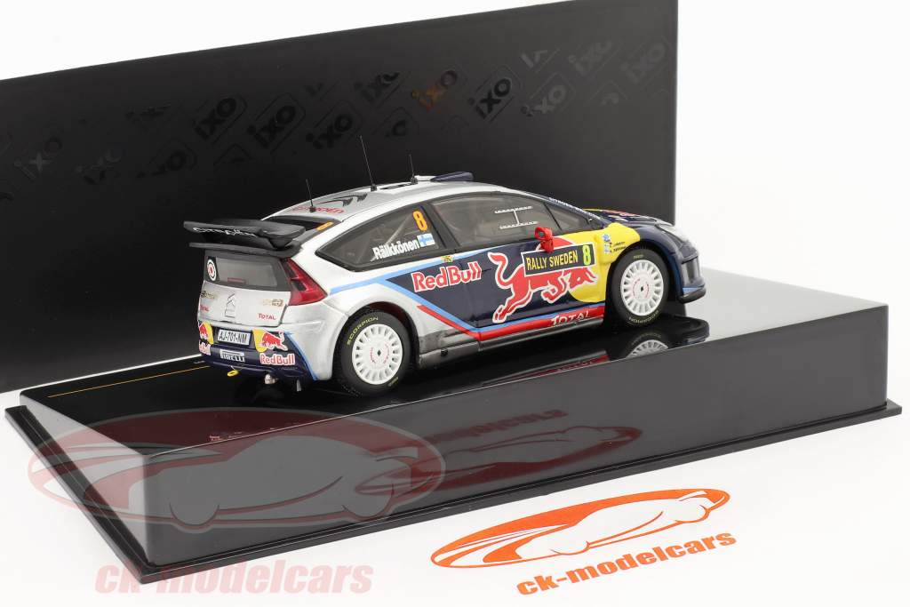シトロエンC4 WRC＃8ライコネン、リンドストロームスウェーデンラリー2010サイズモデルIxo