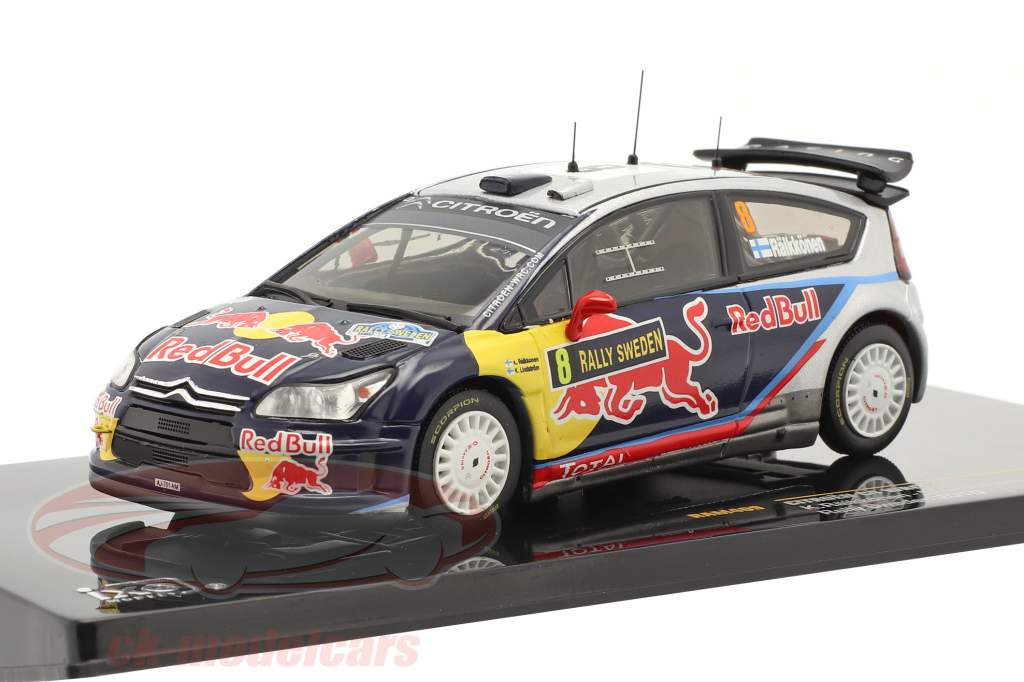 シトロエンC4 WRC＃8ライコネン、リンドストロームスウェーデンラリー2010サイズモデルIxo