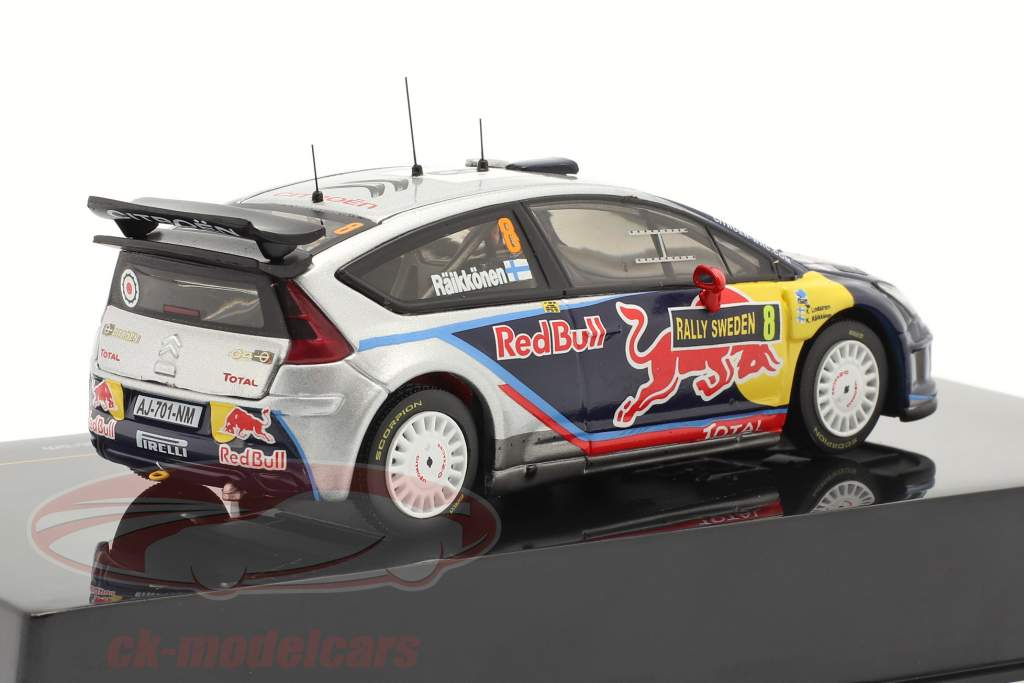 シトロエンC4 WRC＃8ライコネン、リンドストロームスウェーデンラリー2010サイズモデルIxo