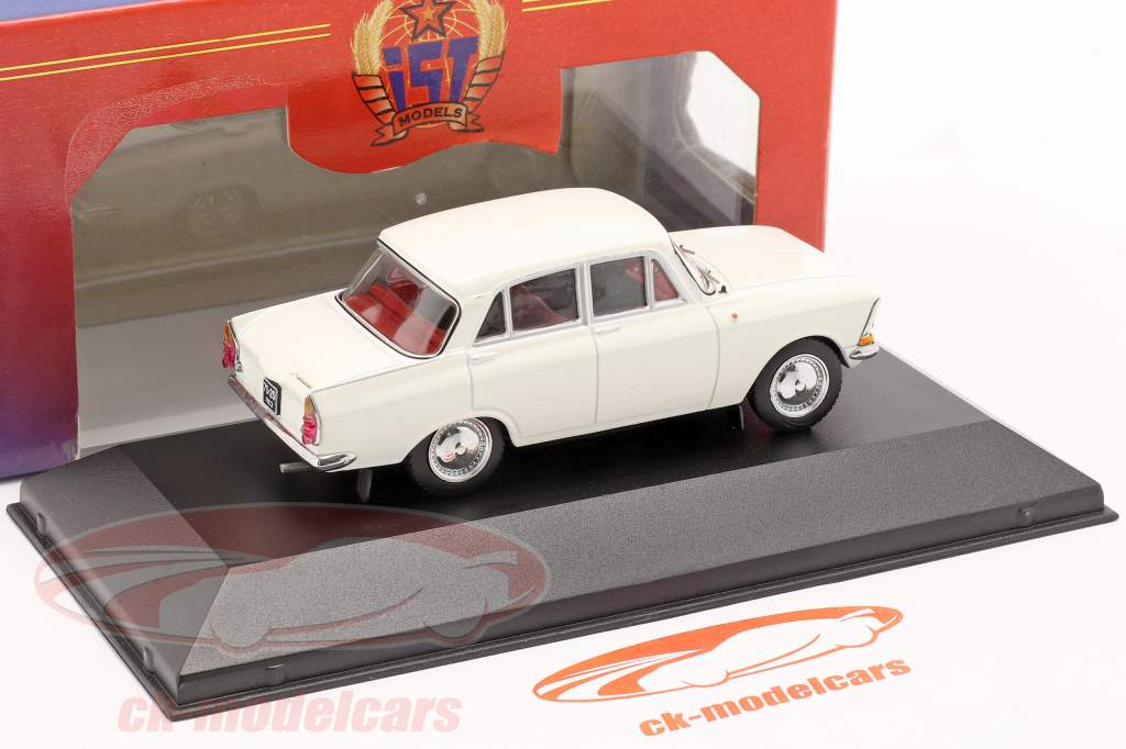 Moskwitch 408 Année de construction 1968 blanc 1:43 IST-Models