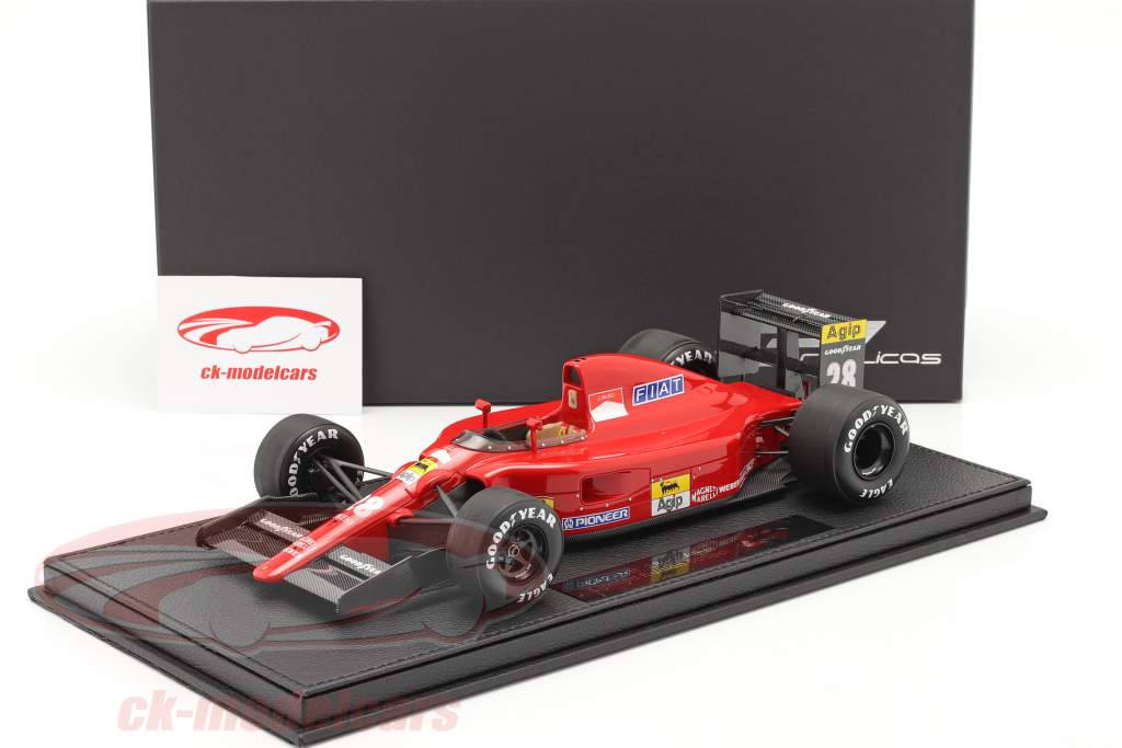 Jean Alesi Ferrari 642 #28 Formel 1 1991 mit Vitrine 1:18 GP Replicas