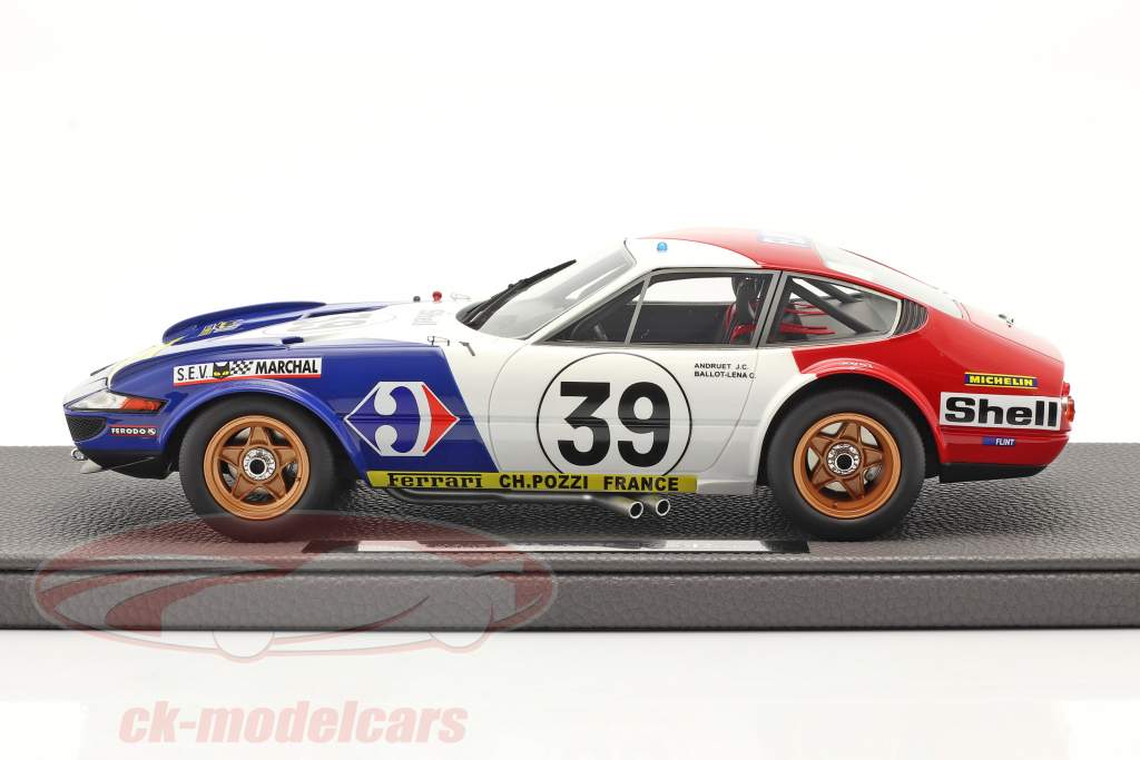 Ferrari 365 GTB/4 Daytona #39 5e 24h LeMans 1972 1:18 TopMarques