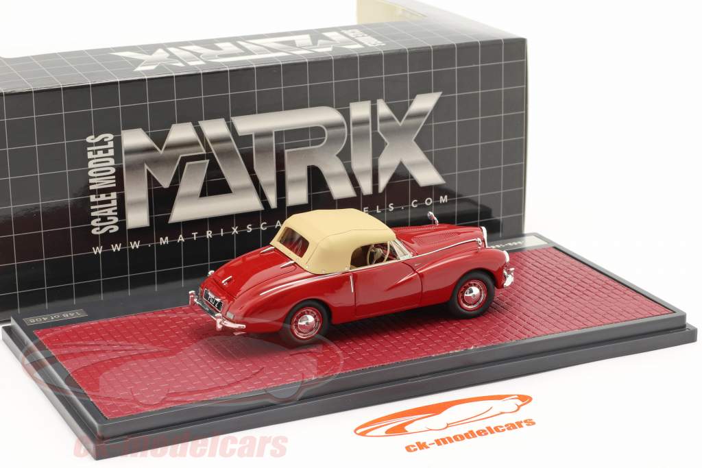 Sunbeam Alpine Closed Top Ano de construção 1953-1955 vermelho 1:43 Matrix