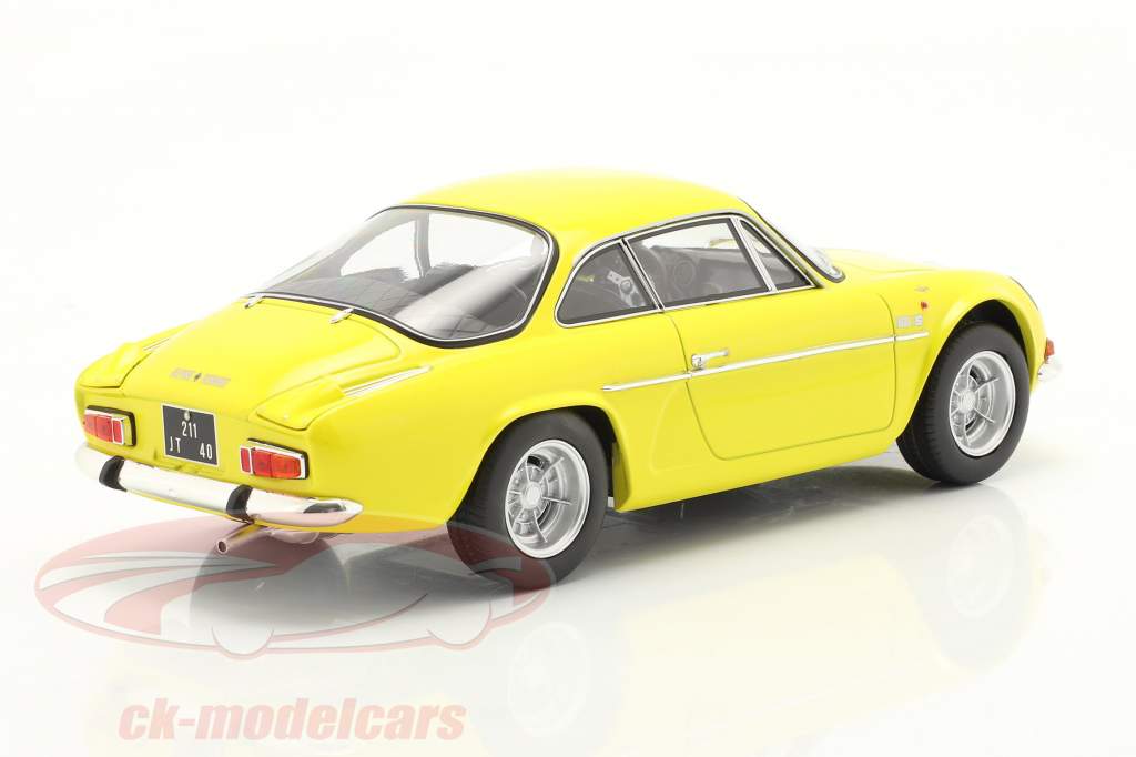 Alpine A110 1600S Année de construction 1971 jaune 1:18 Norev