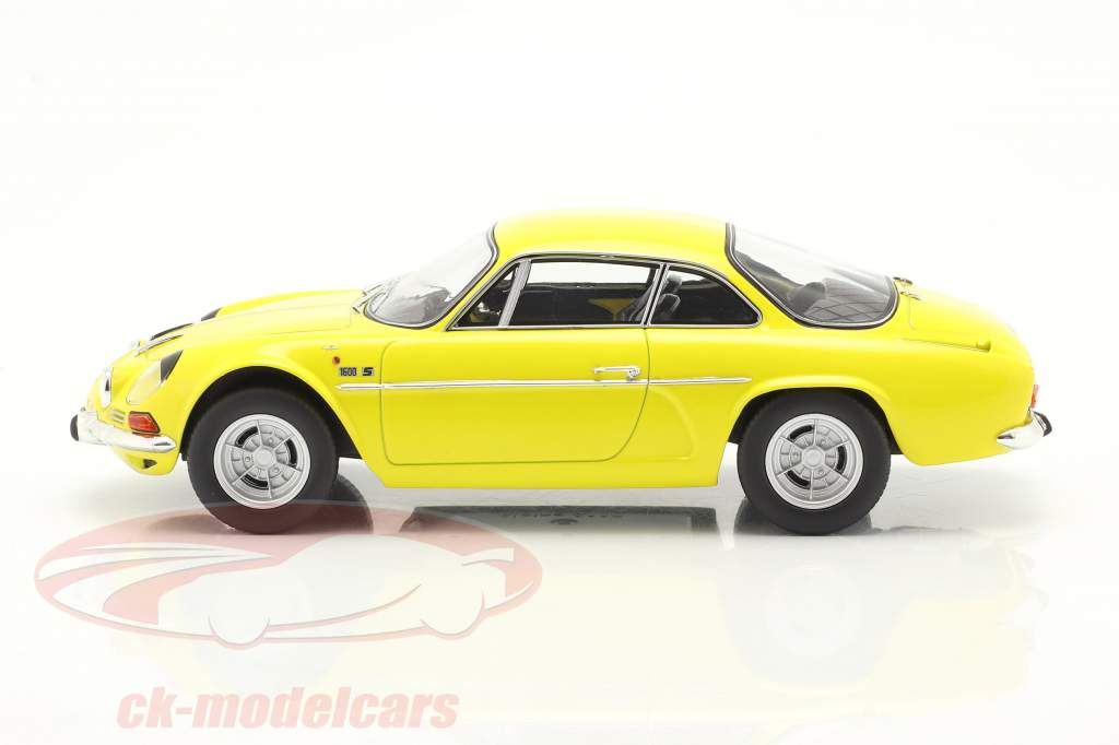 Alpine A110 1600S Année de construction 1971 jaune 1:18 Norev