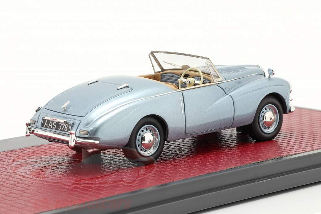 Sunbeam Alpine Open Top year 1953-1955 light blue metallic 1:43 Matrix