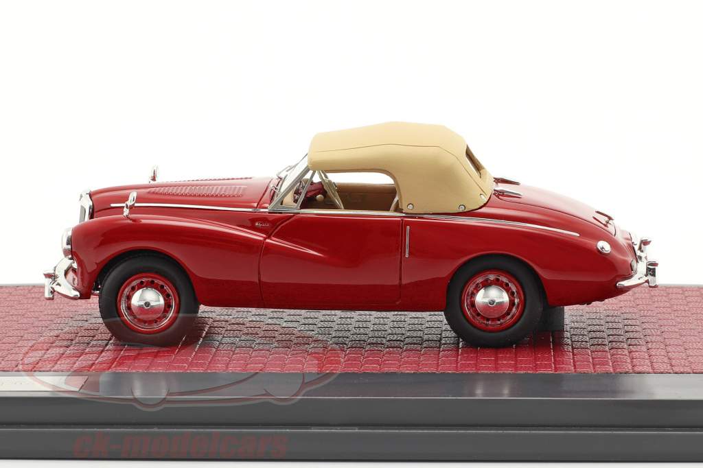 Sunbeam Alpine Closed Top Ano de construção 1953-1955 vermelho 1:43 Matrix