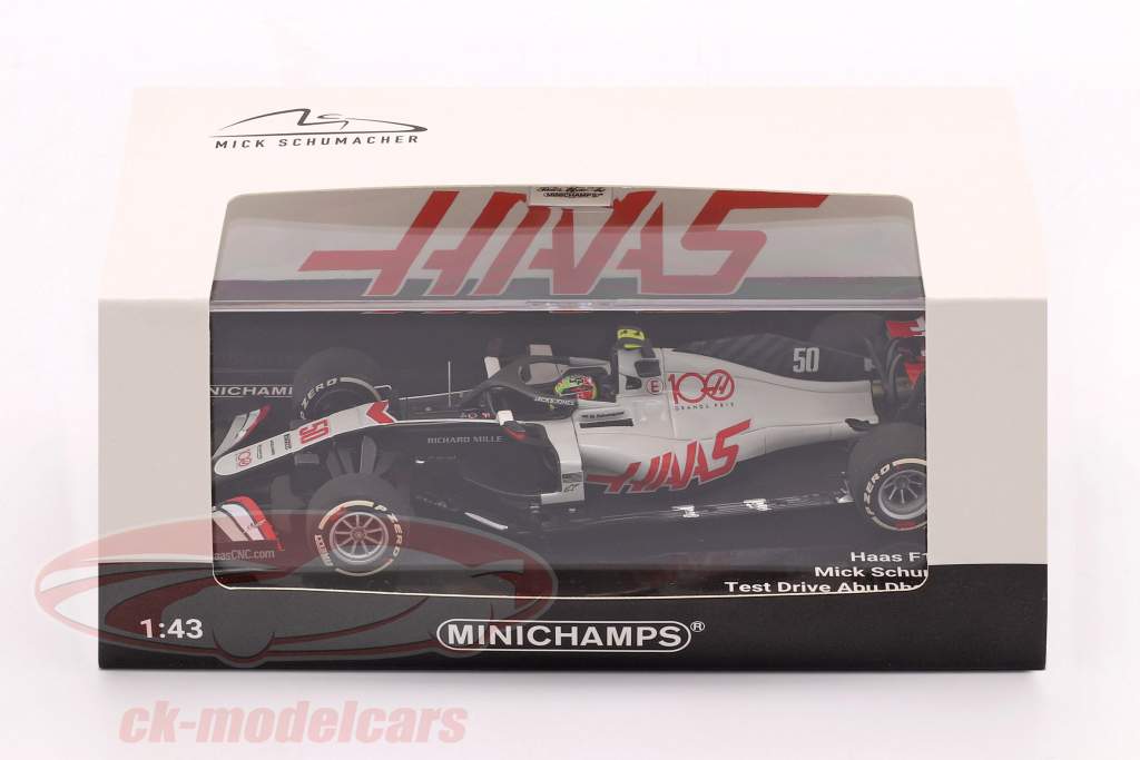 Mick Schumacher Haas VF-20 #50 Abu Dhabi Test формула 1 2020 1:43 Minichamps