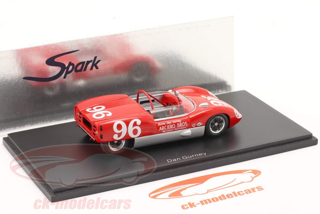 Lotus 19 #96 24h Daytona lauréat 1962 D. Gurney 1:43 Spark