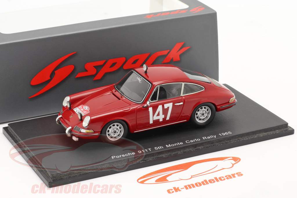 Porsche 911T #147 Rallye Monte Carlo 1965 Linge, Falk 1:43 Spark