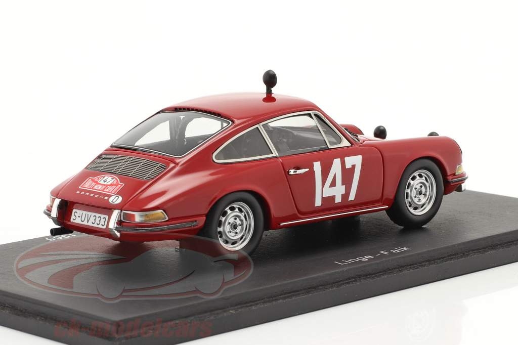 Porsche 911T #147 Rallye Monte Carlo 1965 Linge, Falk 1:43 Spark