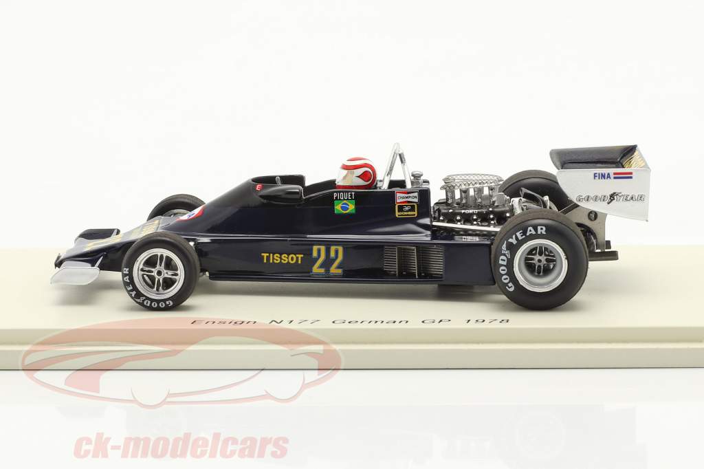 Nelson Piquet Ensign N177 #22 Alemania GP fórmula 1 1978 1:43 Spark